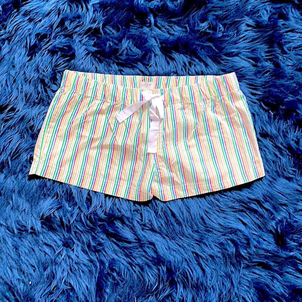 NWT J. Crew Pastel Rainbow PJ Shorts (S) 🌈